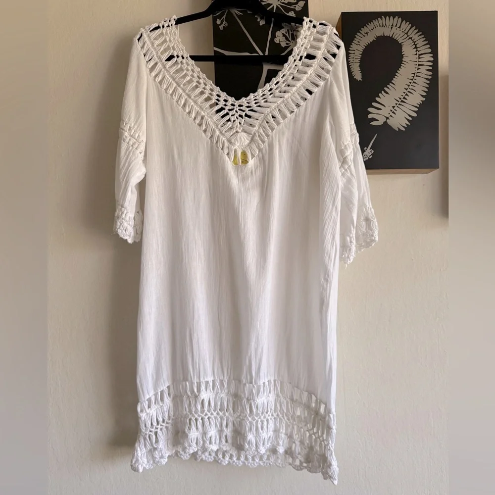 Roberta Roller Rabbit Summer Swim Cover Up Size Medium - Picture 8 of 8